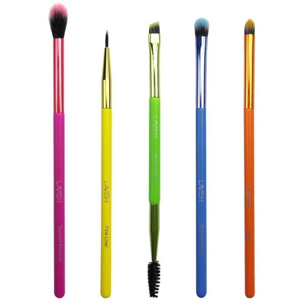 Lavish 5 Piece Neon Eye Brush Collection